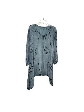 Grizas Crinkled Asymmetric Tunic Top Size M Tunic Top